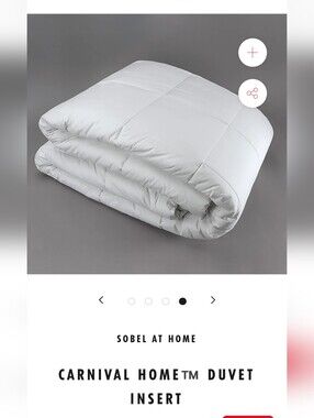 Carnival Cruise Home Collection Sobel Westex Duvet/Comforter, Queen In White